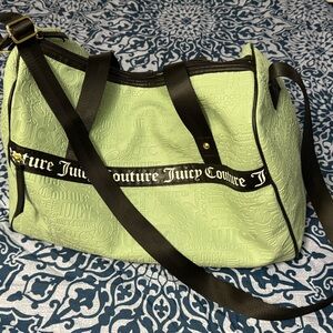 Juicy Couture Lime Green Embossed Tote